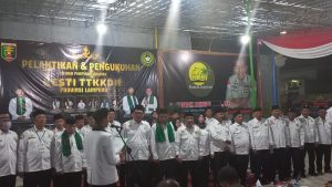 Ketua Umum DPP Kesti TTKKDH Wahyu Nurjamil Lantik Sumarna sebagai Ketua DPW Kesti TTKKDH Lampung