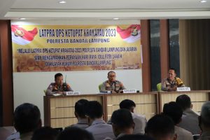 Polresta Bandar Lampung Gelar Lat Pra Ops Ketupat Krakatau 2023
