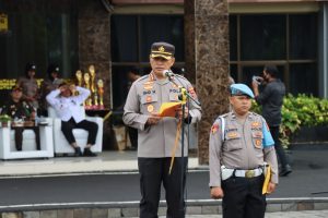Kapolresta Bandarlampung Pimpin Apel Kasatkamling Tingkat Kota Bandarlampung