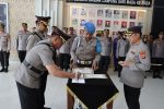 Kapolresta Bandarlampung Pimpin Upacara Sertijab Tiga Pejabat Utama
