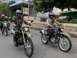 Naik Motor, Kapolresta Bandarlampung dan Dandim Tinjau Pengamanan TPS Pilkada 2024