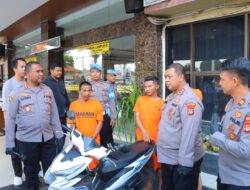 Curi Motor, Dua Pemuda di Bandarlampung Ditangkap Polisi