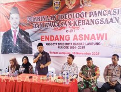 Anggota DPRD Bnadarlampung Endang Asnawi Tegaskan Pancasila Sumber dari Segala Sumber Hukum