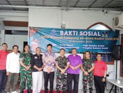 GPIN Wilayah Lampung Bersama Kodim 0410/KBL Mengadakan Bakti Sosial